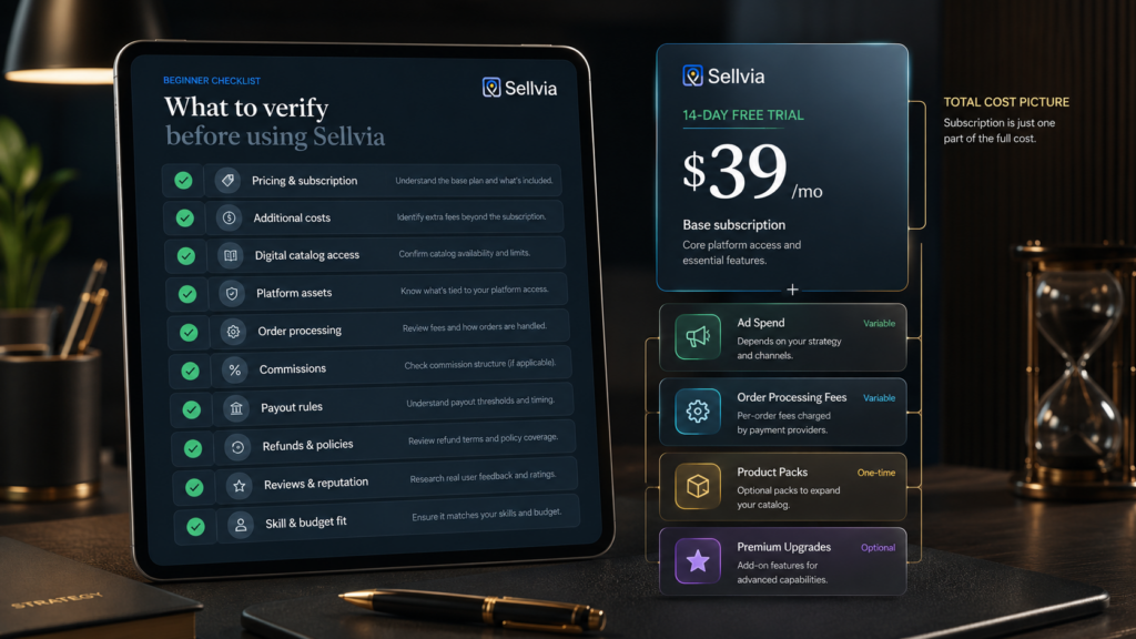 What Beginners Should Verify Before Using Sellvia